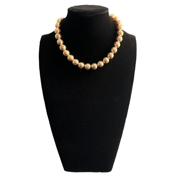 Vintage Lot of 5 Neutral Toned Beaded Statement‎ Necklaces - Picture 4 of 11